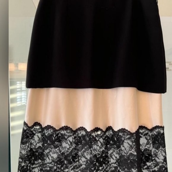 MOSCHINO black and Cream Skirt 44 - Picture 1 of 2